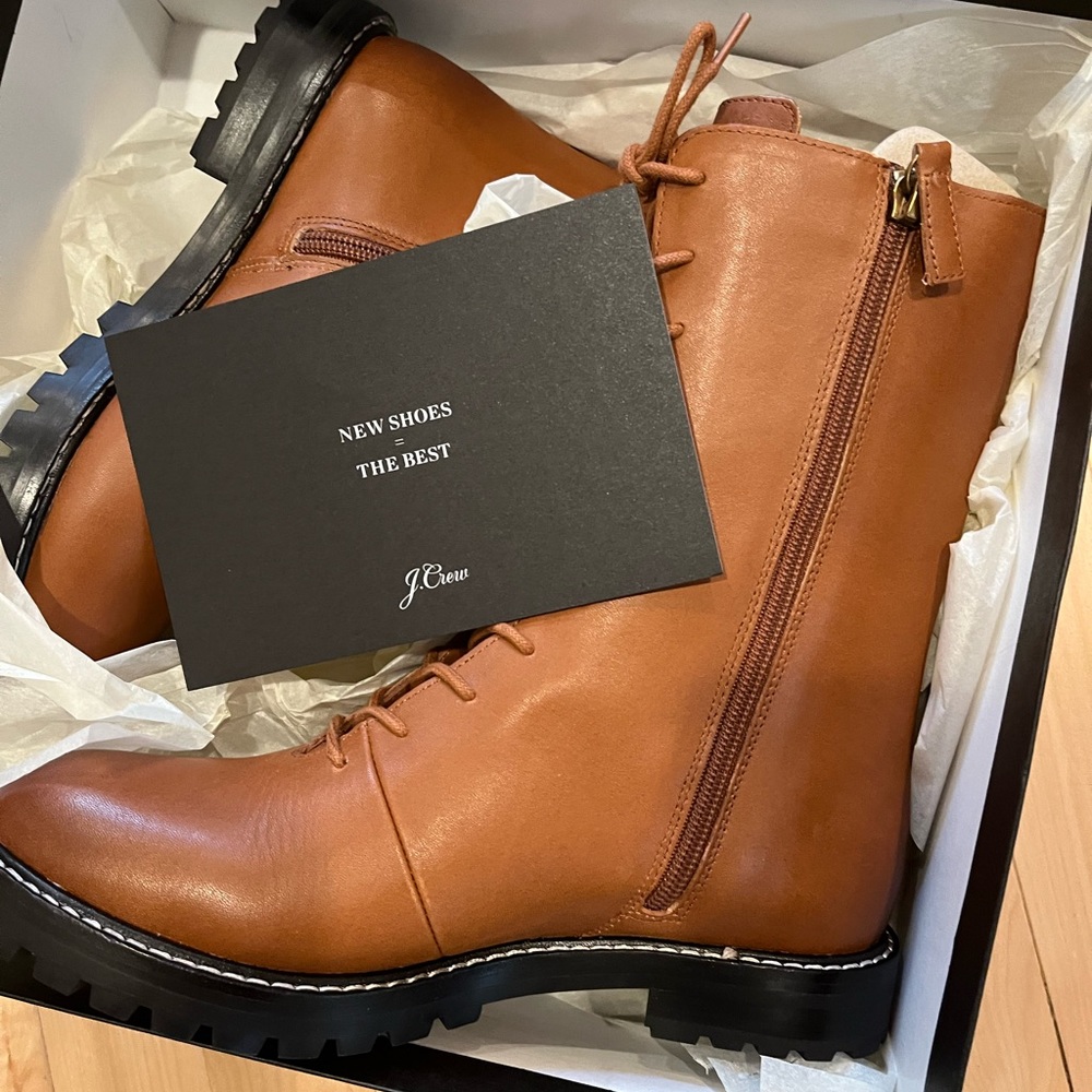 Jcrew tall shaft boots with side zipper